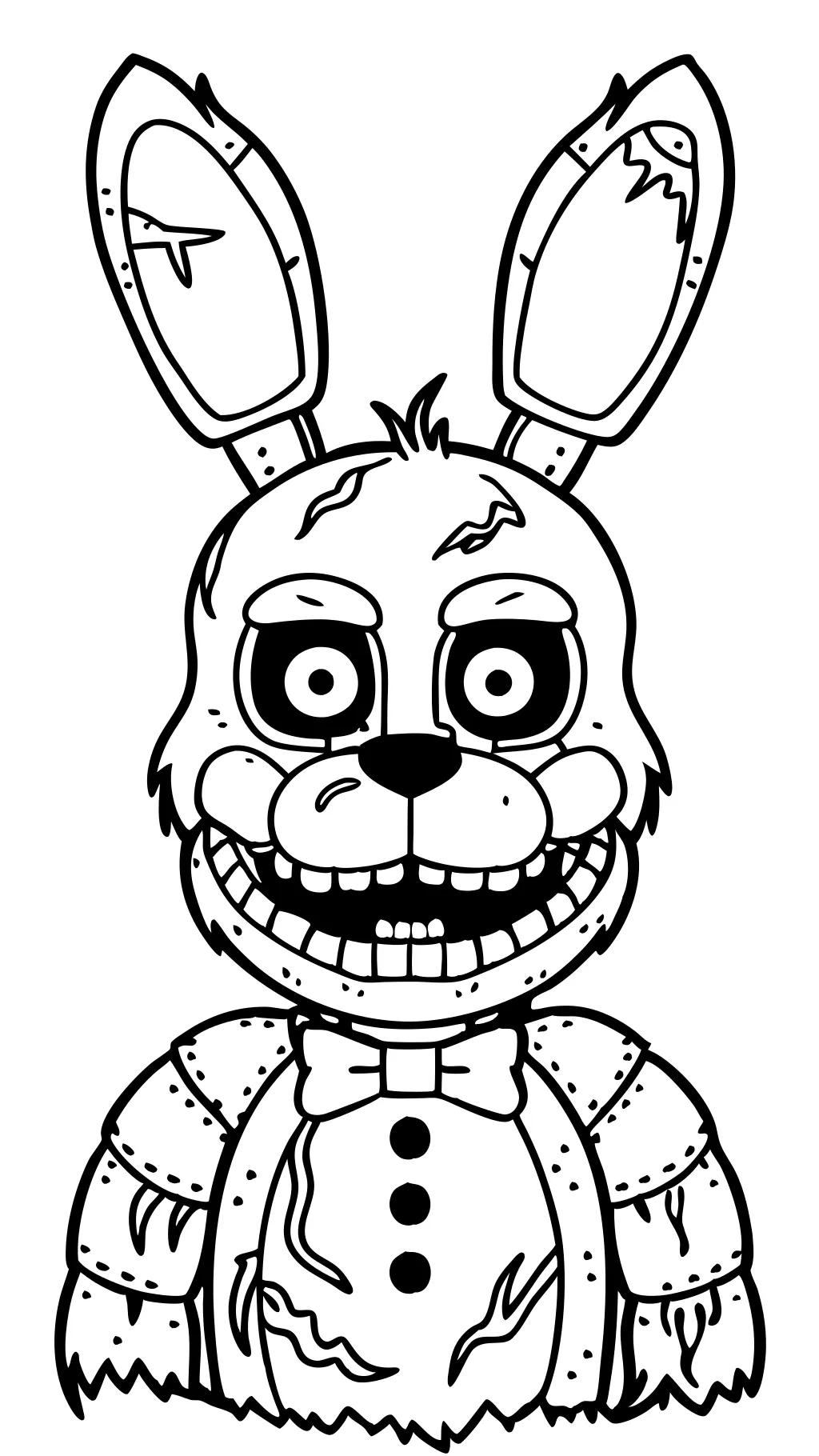 Páginas para colorear de Bonnie de borde